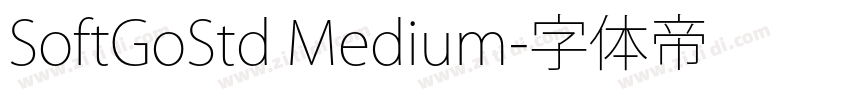 SoftGoStd Medium字体转换
